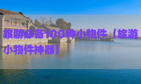 旅游必备100种小物件（旅游小物件神器）